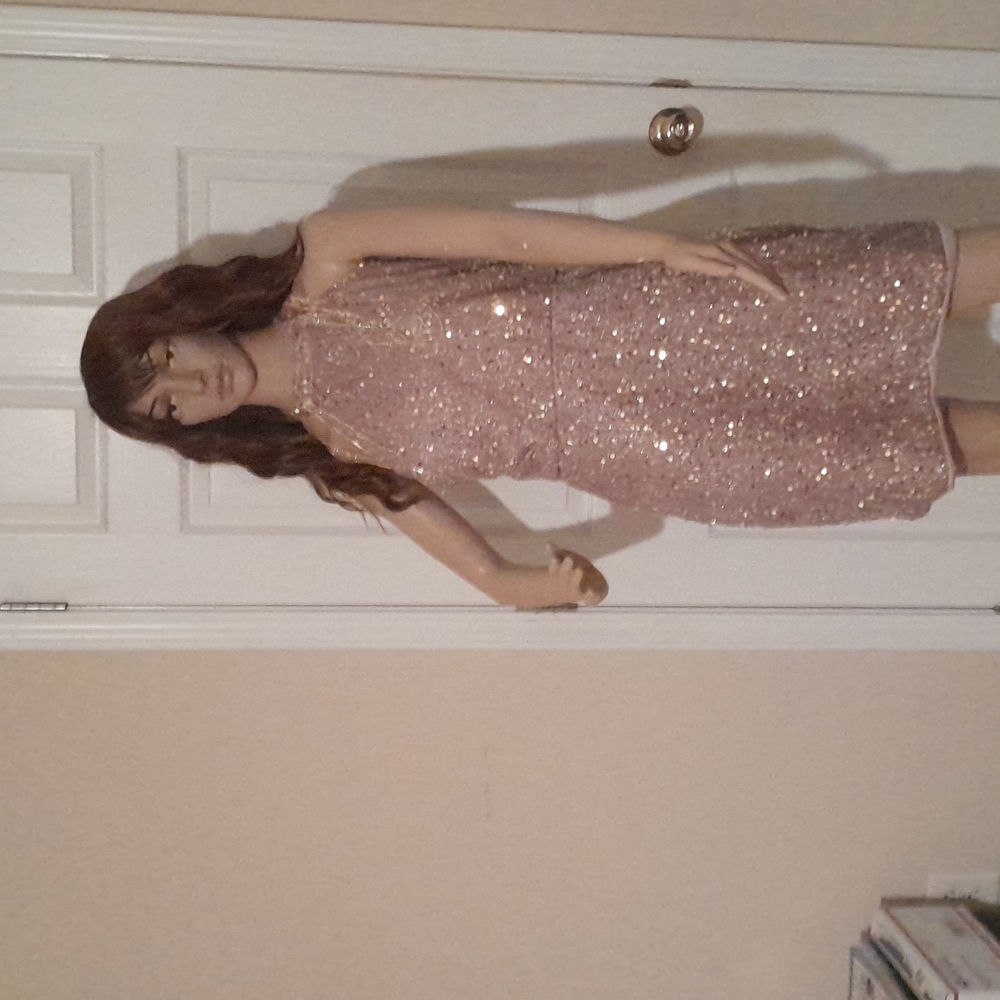 Sequenced Off Shoulder Dress